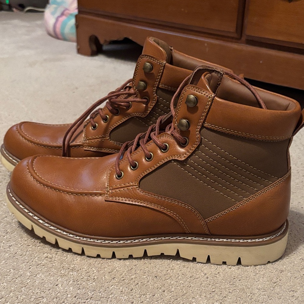 Steve Madden Brown and Tan Men's Boots